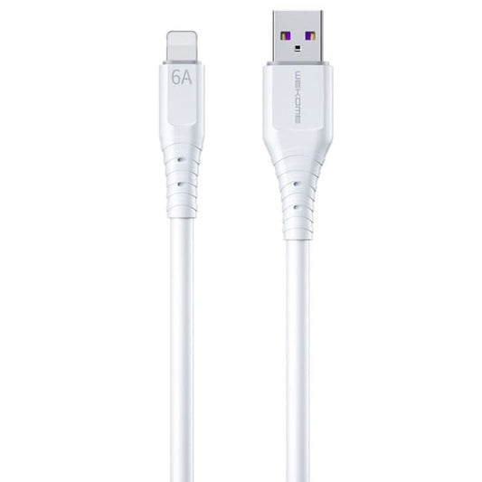 WK WDC-158i 6A 8 Pin Silicone Fast Charging Cable, Length: 1.5m