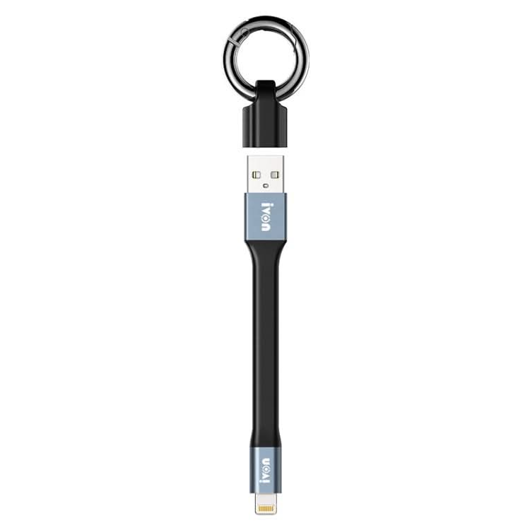 IVON CA90 2.4A USB to 8 Pin Portable Data Cable with Ring, Length: 14.5cm