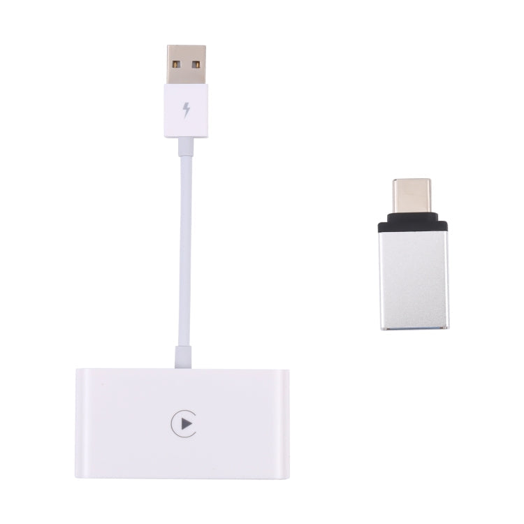 USB + USB-C / Type-C Wired to Wireless Carplay Adapter for iPhone ÎҵÄÉ̵ê