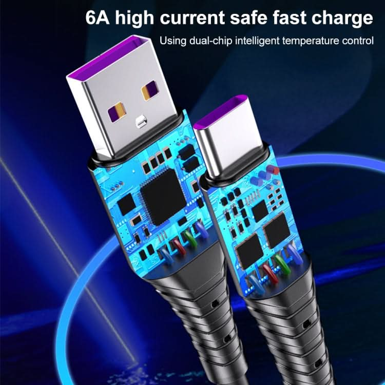 WK WDC-152 6A 8 Pin Fast Charging Data Cable, Length: 1m