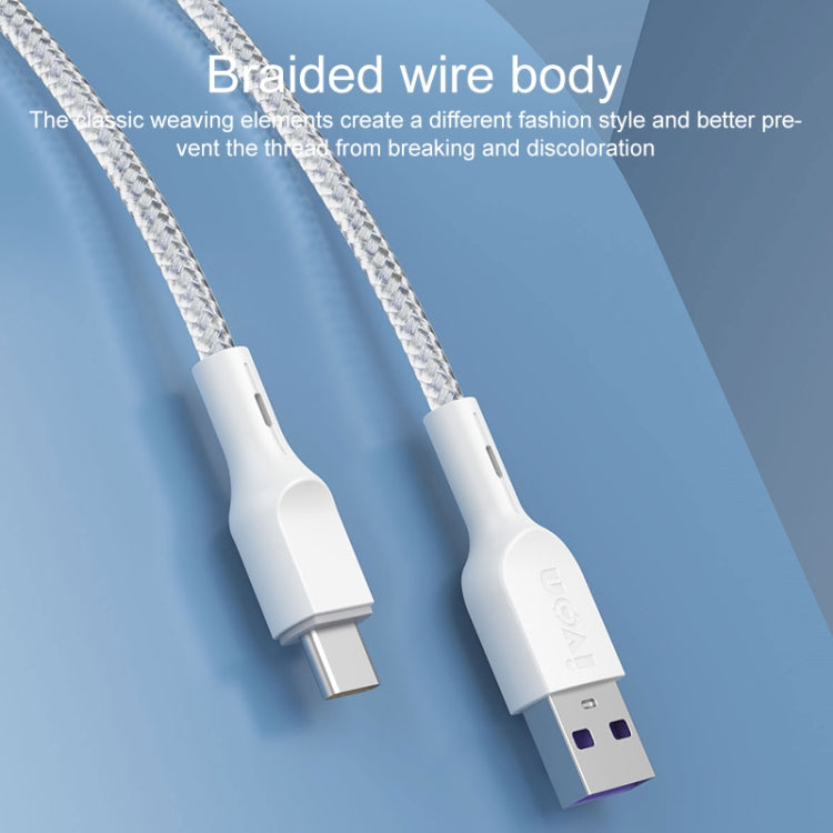 IVON CA85 Type-C / USB-C Super Fast Charging Data Cable, Length: 1m My Store