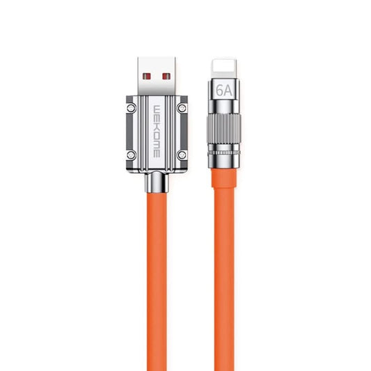 WK WDC-186 Qjie Series 6A USB to 8 Pin Ultra-fast Charging Data Cable, Length: 1m