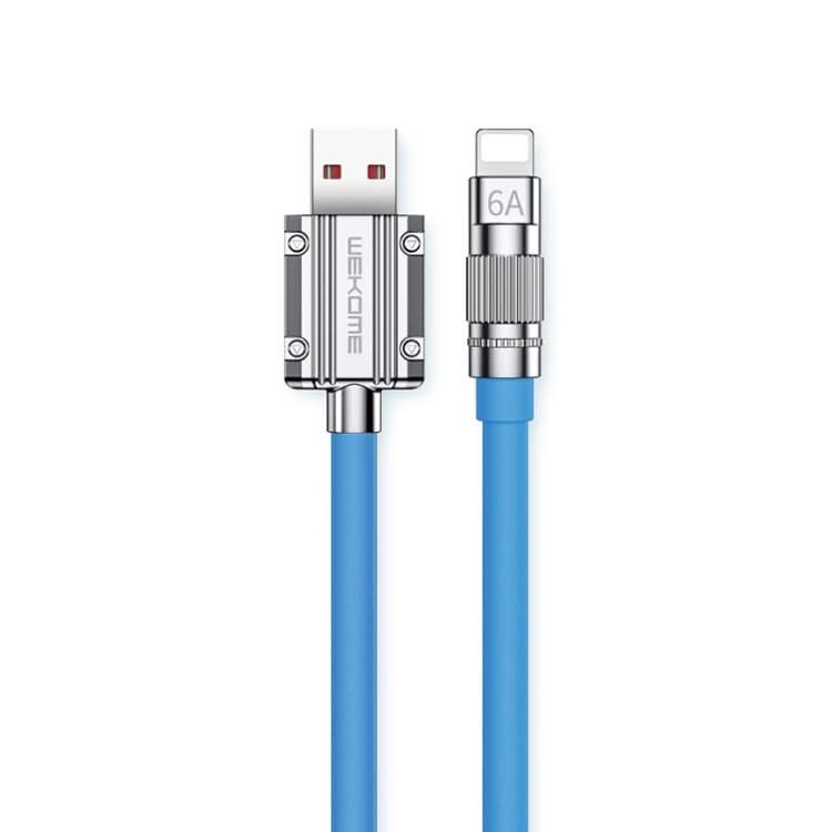 WK WDC-186 Qjie Series 6A USB to 8 Pin Ultra-fast Charging Data Cable, Length: 1m