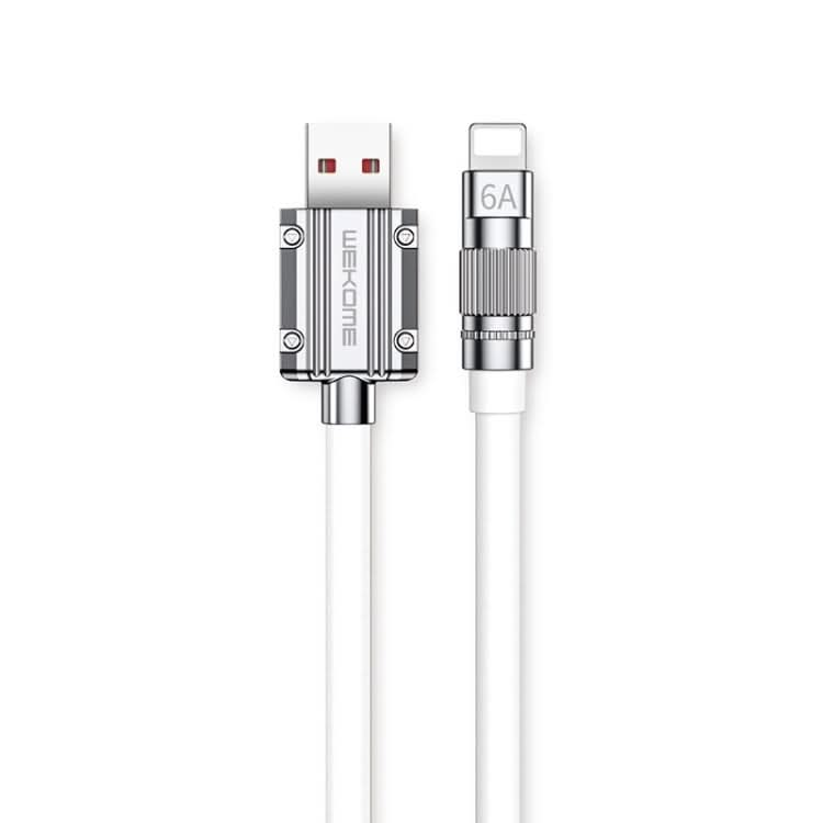 WK WDC-186 Qjie Series 6A USB to 8 Pin Ultra-fast Charging Data Cable, Length: 1m