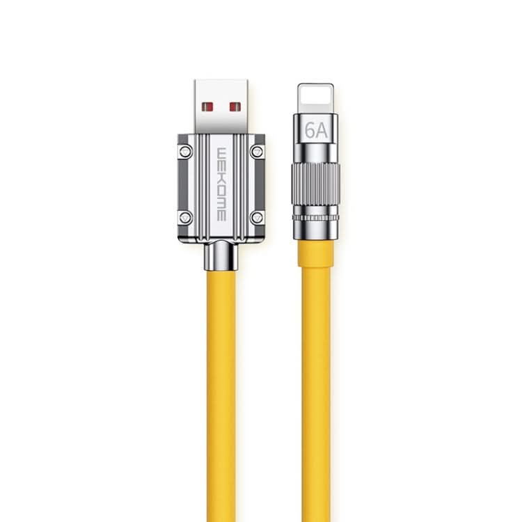 WK WDC-186 Qjie Series 6A USB to 8 Pin Ultra-fast Charging Data Cable, Length: 1m