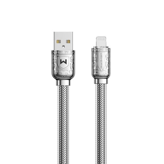 WK WDC-177 6A USB to 8 Pin Platinum Fast Charge Data Cable, Length 1m