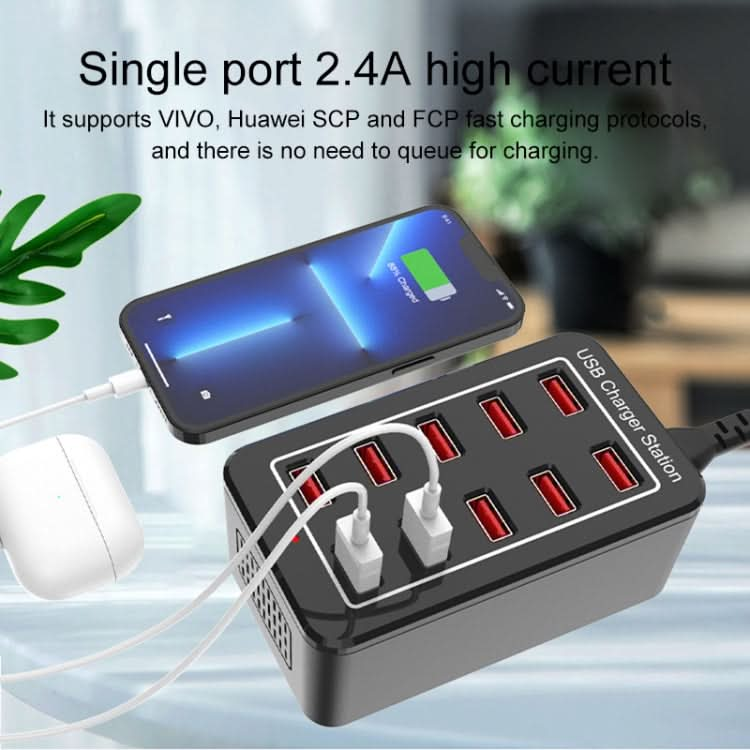 YFY-A91 40W 10 USB Ports Smart Charging Station