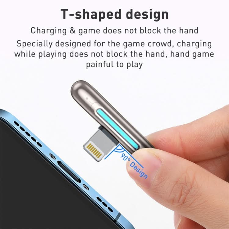 ROCK RCB0811 M3 20W USB-C/Type-C to 8 Pin Zinc Alloy Fast Charging Mobile Game Data Cable, Length: 1m