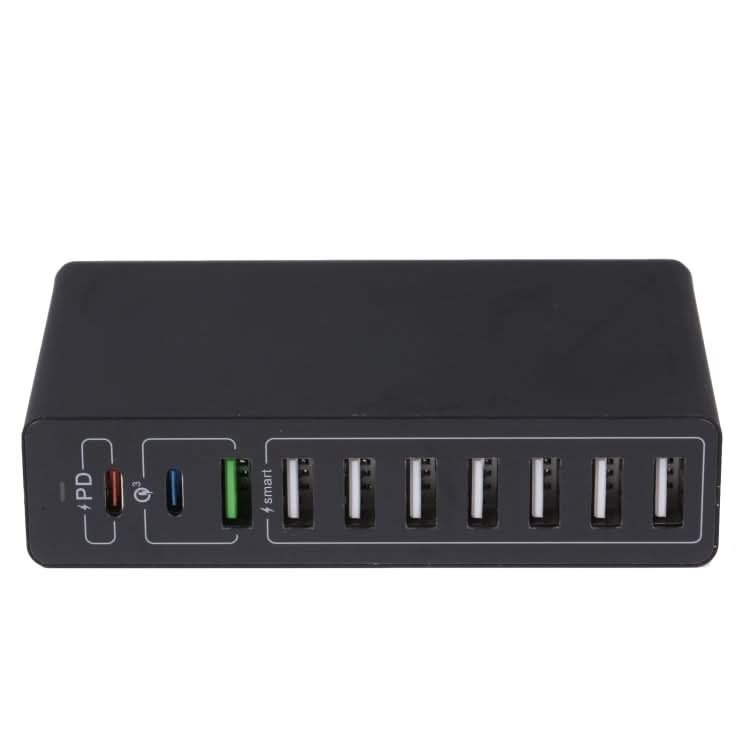 MFT-03Q 10 in 1 65W QC3.0 USB Smart Fast Charger, EU Plug