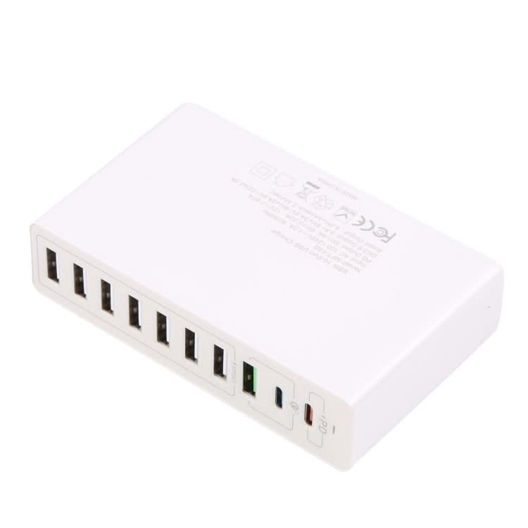 MFT-03Q 10 in 1 65W QC3.0 USB Smart Fast Charger, EU Plug