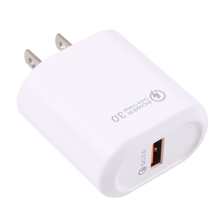 LZ-2117 18W QC3.0 3.1A USB Fast Charger, US Plug