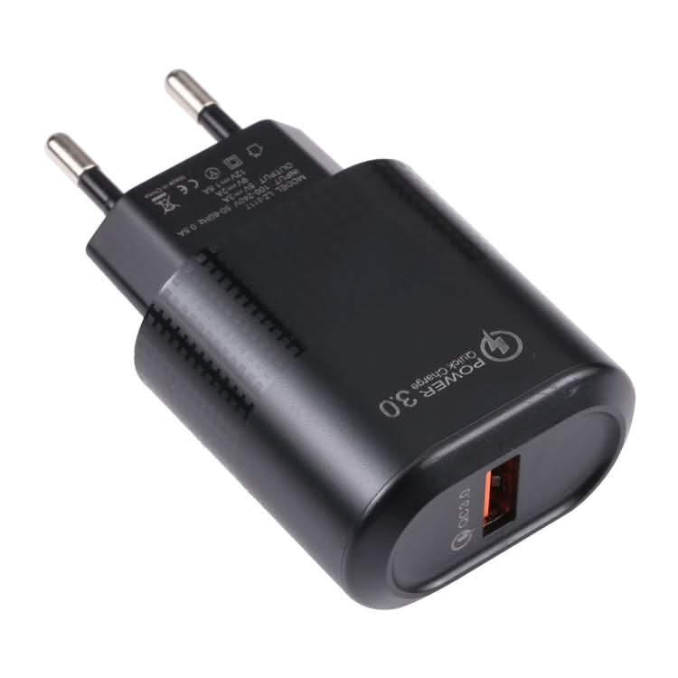 LZ-2117 18W QC3.0 3.1A USB Fast Charger, EU Plug