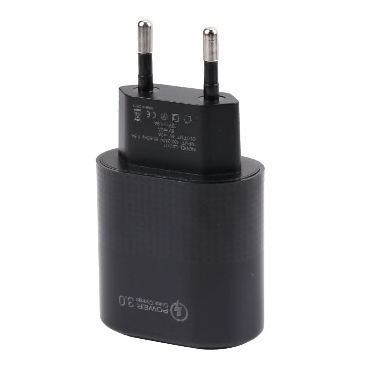 LZ-2117 18W QC3.0 3.1A USB Fast Charger, EU Plug