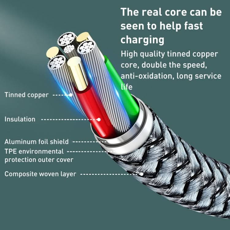 REMAX RC-009i 1m 2.22A USB-C / Type-C to 8 Pin 20W PD Fast Charging Data Cable