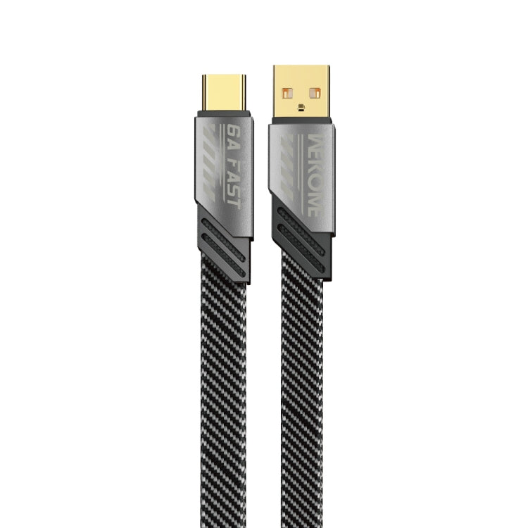 WK WDC-190a Mech Series 6A USB to USB-C/Type-C Fast Charge Data Cable, Length: 1m My Store