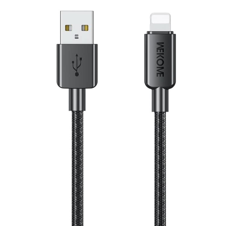 WEKOME WDC-03 Tidal Energy Series 2.4A USB to 8 Pin Braided Data Cable, Length: 1m