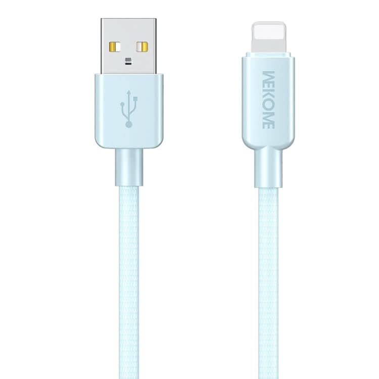 WEKOME WDC-03 Tidal Energy Series 2.4A USB to 8 Pin Braided Data Cable, Length: 1m