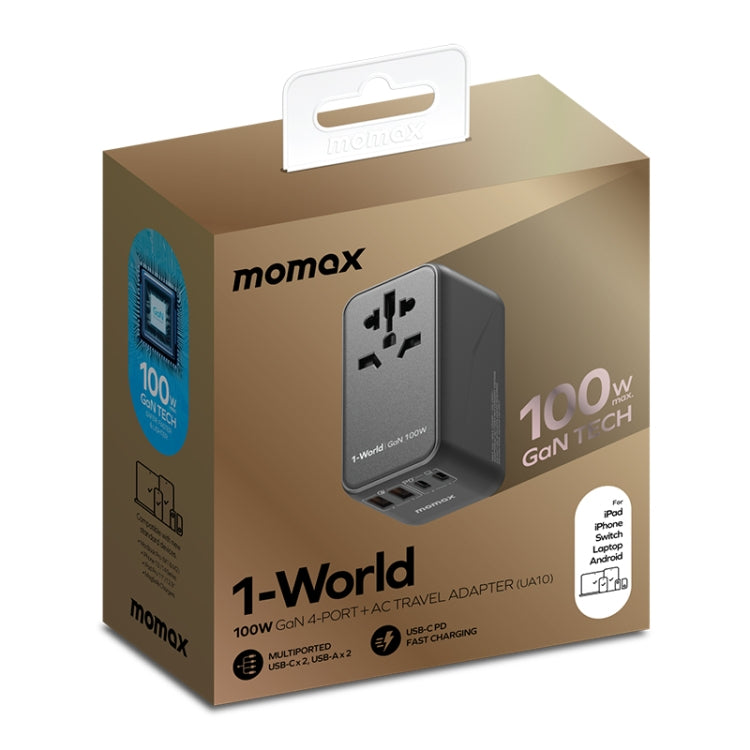 MOMAX UA10D 1-World GaN PD 100W Fast Charger Power Adapter My Store