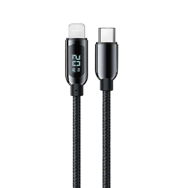 Mutural Li-CC001 1.2m PD20W Digital Display USB-C / Type-C to 8 Pin Charging Data Cable