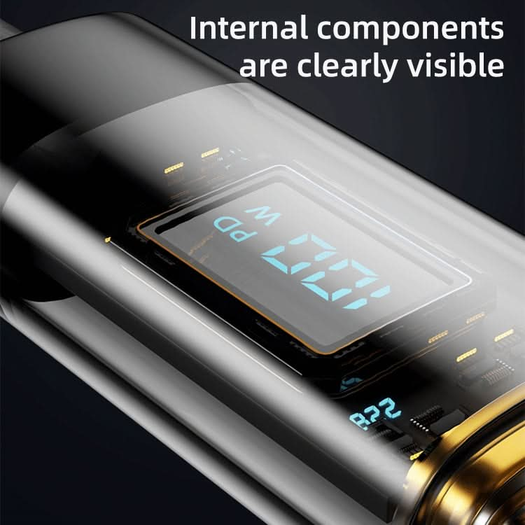 Mutural Li-CC005 1.2m PD20W Transparent Digital Display USB-C / Type-C to 8 Pin Charging Data Cable