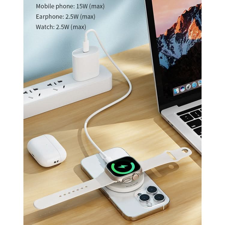 ROCK W51 15W Magnetic Ring Holder 3 in 1 Wireless Charger