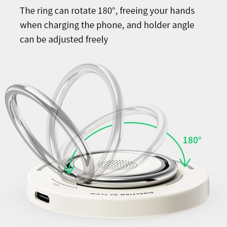 ROCK W51 15W Magnetic Ring Holder 3 in 1 Wireless Charger