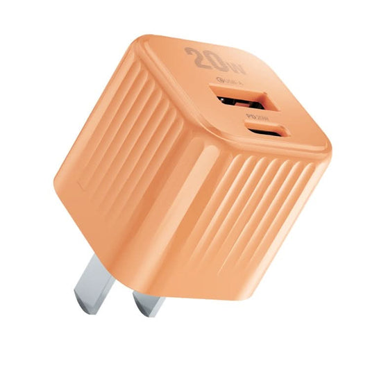 WK WP-U129 Color Sugar 20W USB+USB-C/Type-C Fast Charge Charger, CN Plug