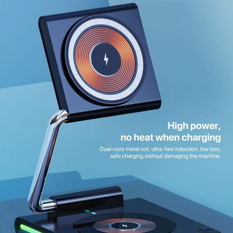 KTM8 15W 3 in 1 Portable Folding Magnetic Wireless Charger