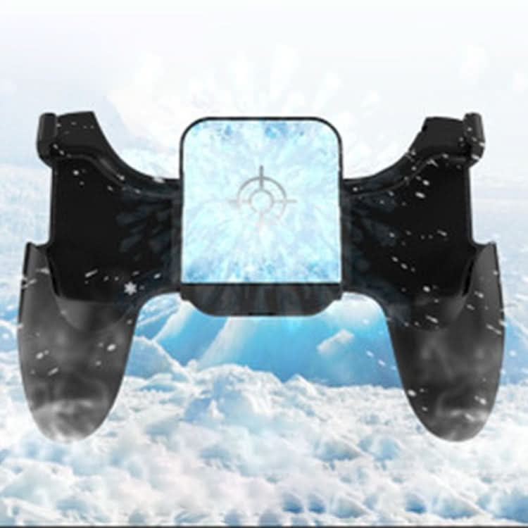 S-03 Six-finger Linkage Semiconductor Cooling Mobile Phone Gamepad with Bracket, Suitable for 4.7-6.5 inch Mobile Phones