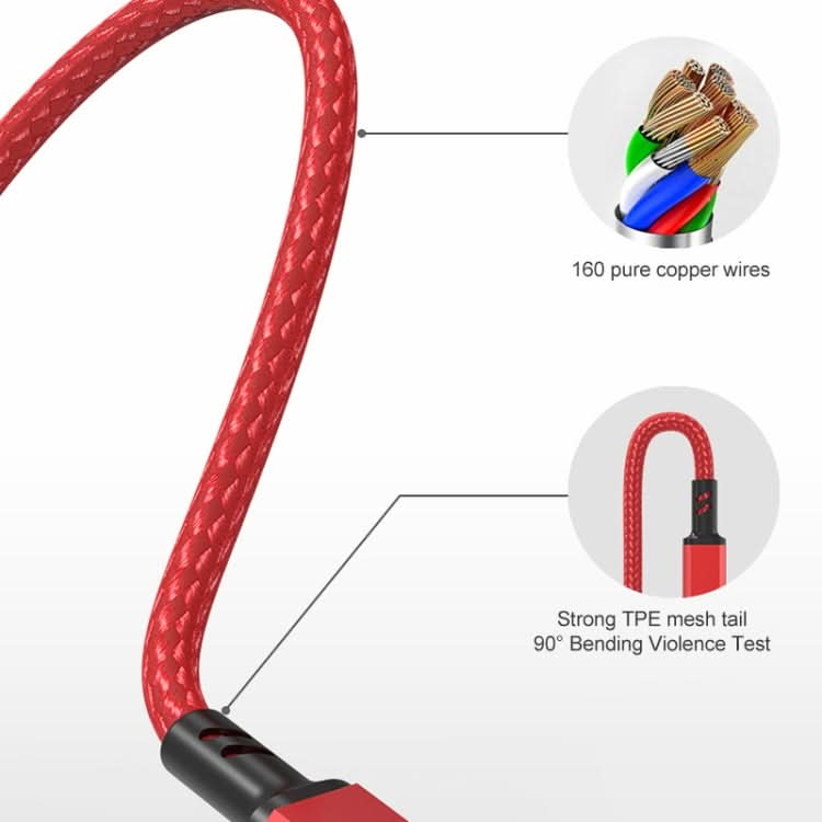 Orange Plug 3A 3 in 1 USB to Type-C / 8 Pin / Micro USB Fast Charging Cable, Cable Length: 1.2m