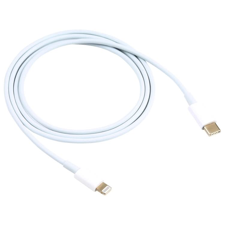 100W USB-C / Type-C to 8 Pin Fast Charging Data Cable, Length: 1m