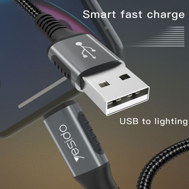 Yesido CA36 5A USB to 8 Pin Charging Cable, Length: 1.2m