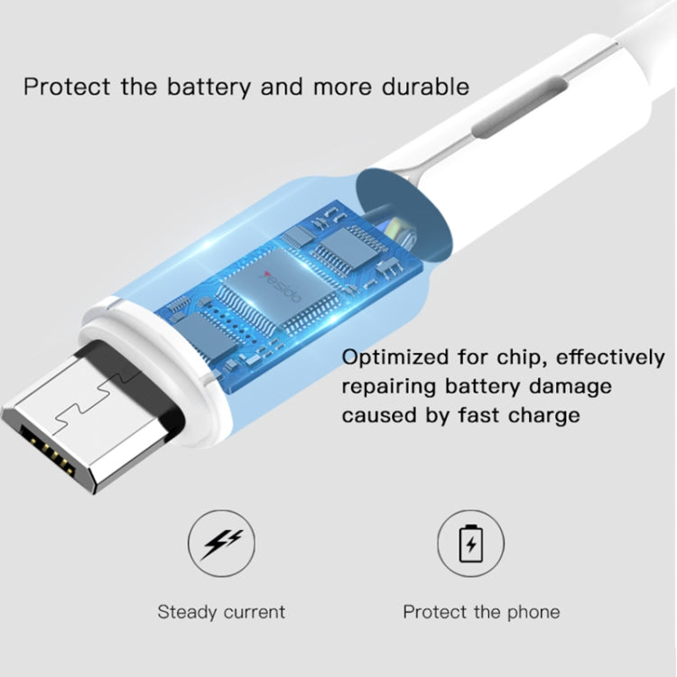 Yesido CA42 2.4A USB to Micro USB Charging Cable, Length: 1m