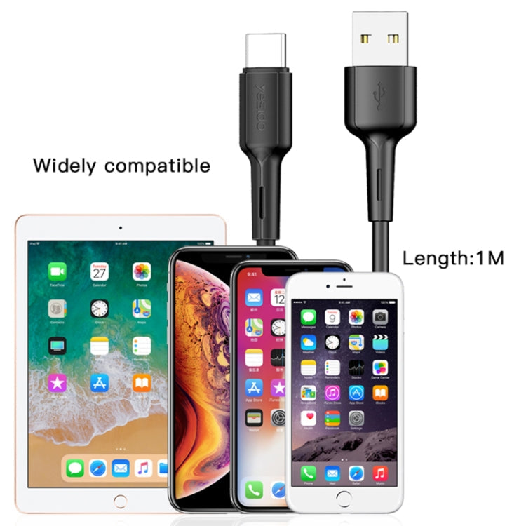 Yesido CA42 2.4A USB to USB-C / Type-C Charging Cable, Length: 1m