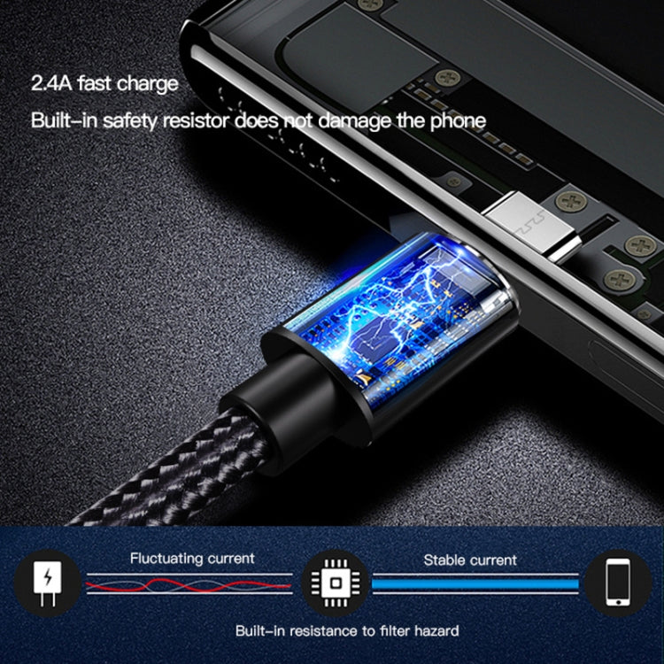 Yesido CA57 2.4A USB to Micro USB Charging Cable, Length: 1.2m