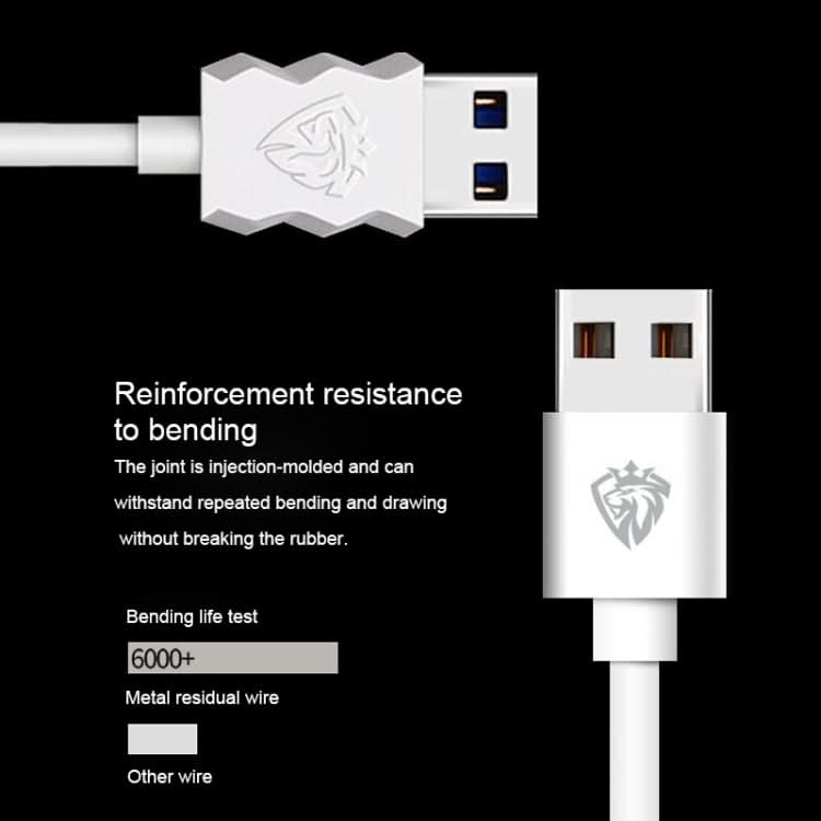 Lenyes LC701 2m 2.0A Output USB to 8 Pin PVC Data Sync Fast Charging Cable