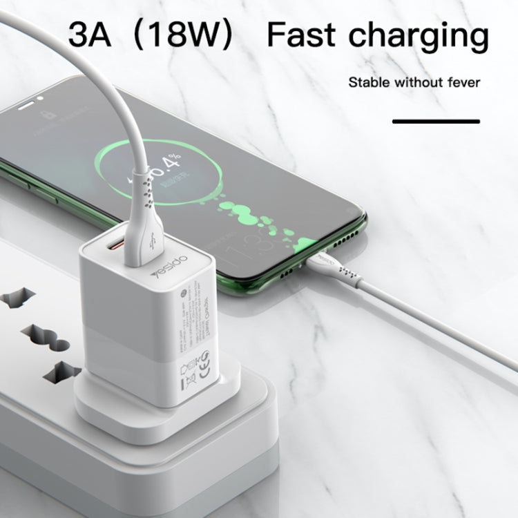 Yesido CA71 2A USB to USB-C / Type-C Charging Cable, Length: 1m