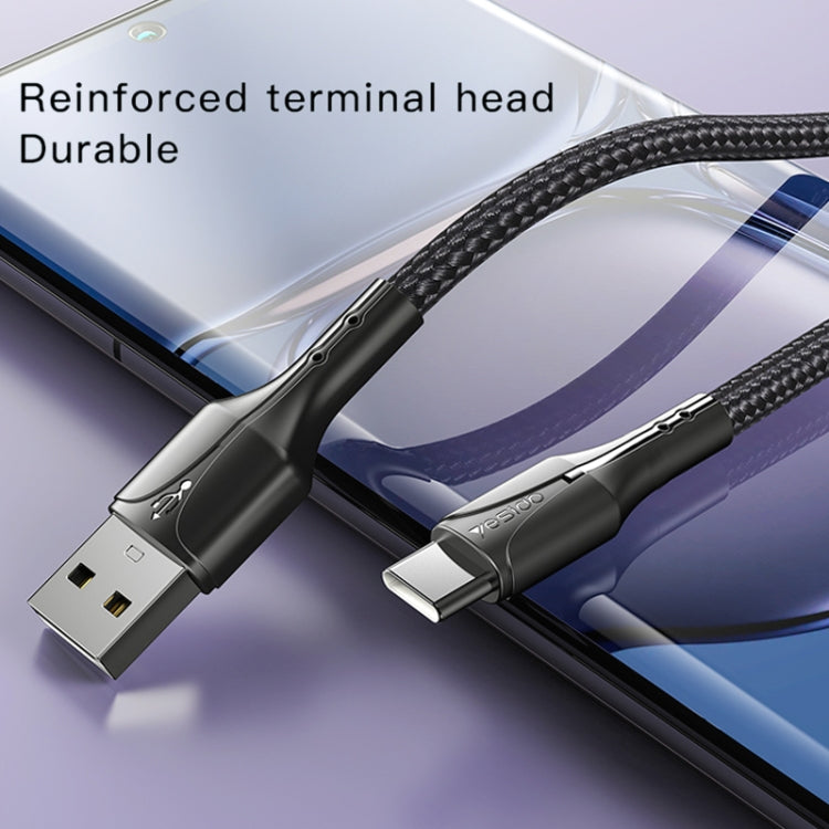 Yesido CA97 2.4A USB to USB-C / Type-C Charging Cable with Indicator Light, Length: 1.2m