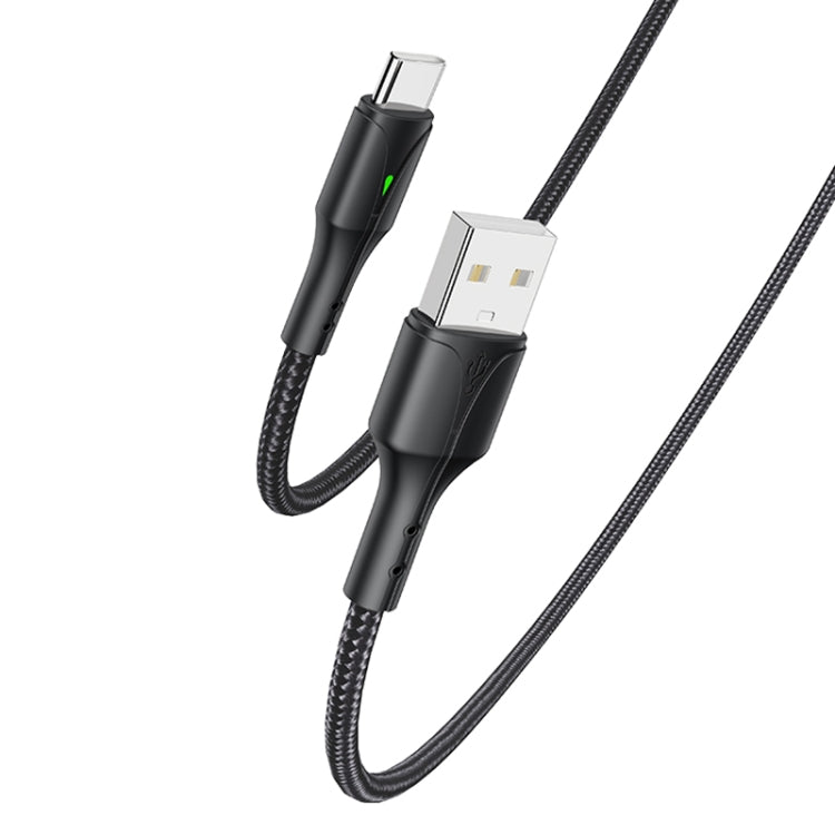 Yesido CA97 2.4A USB to USB-C / Type-C Charging Cable with Indicator Light, Length: 1.2m