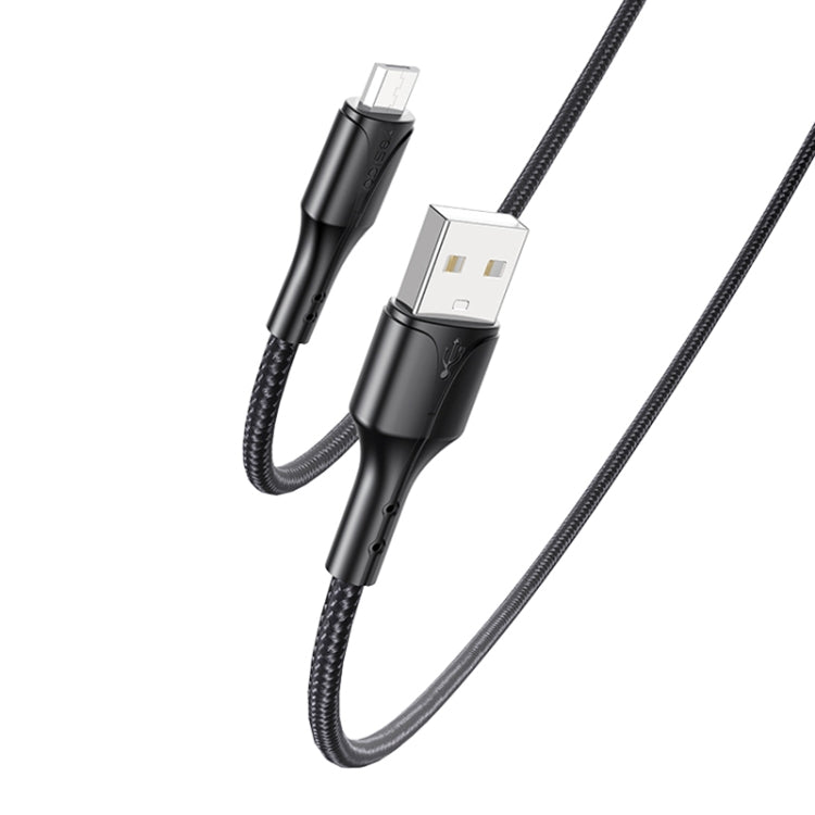 Yesido CA97 2.4A USB to Micro USB Charging Cable with Indicator Light, Length: 1.2m