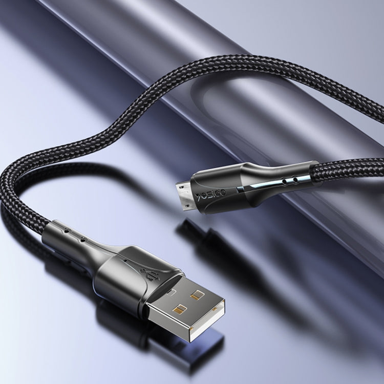 Yesido CA97 2.4A USB to Micro USB Charging Cable with Indicator Light, Length: 1.2m My Store