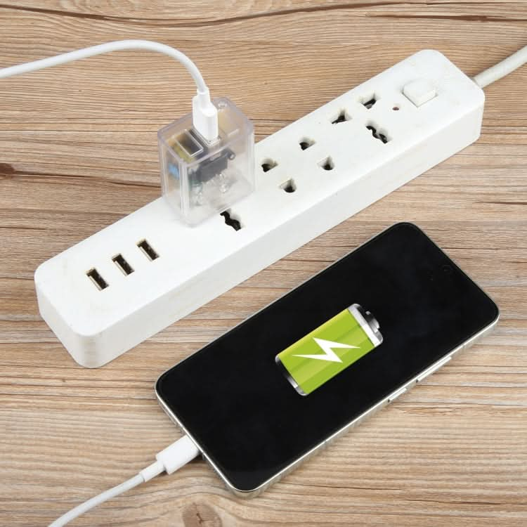 2A USB Transparent Charger, Specification: US Plug