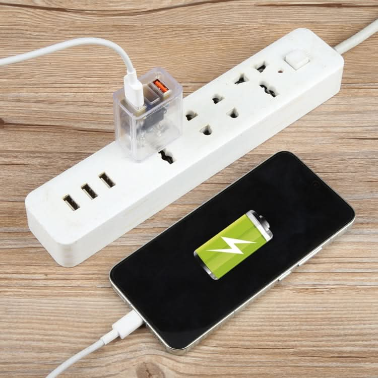 2A Dual USB Transparent Charger, specification: US Plug