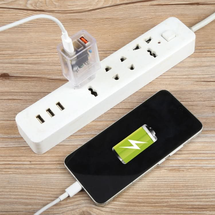 2A Dual USB Transparent Charger, specification: EU Plug