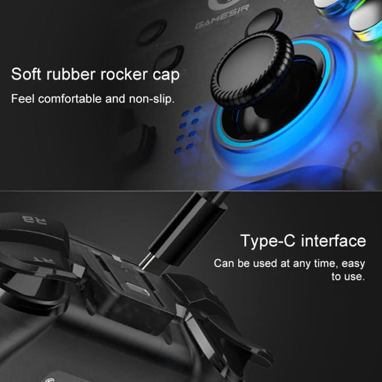 GameSir T4 Pro 2.4G Wireless Gamepad Game Controller with USB Receiver for PC / Switch / iOS / Android