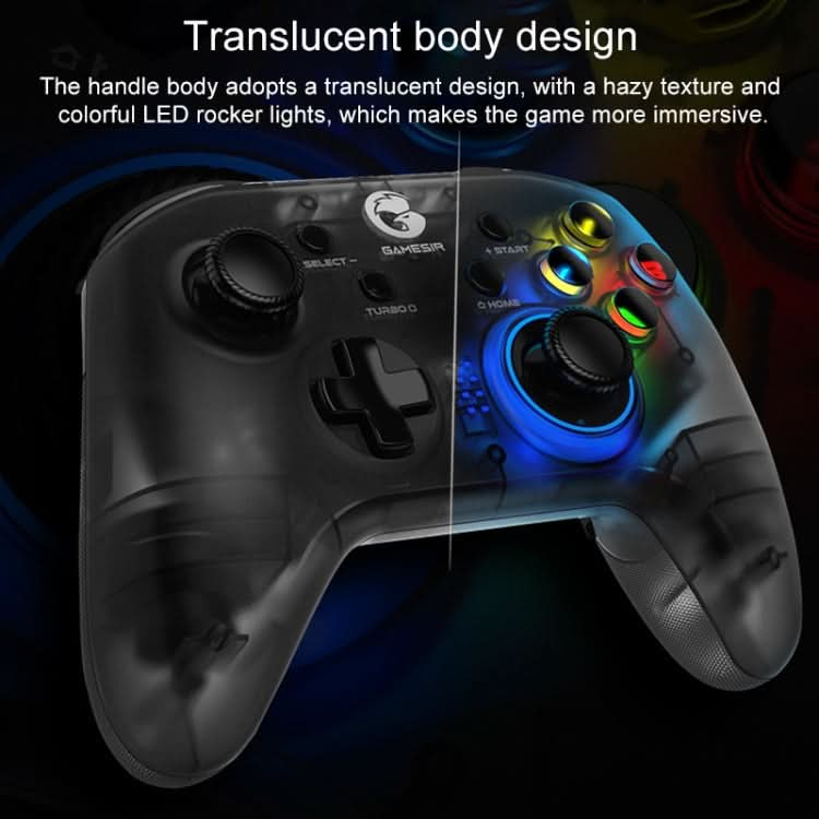 GameSir T4 Pro 2.4G Wireless Gamepad Game Controller with USB Receiver for PC / Switch / iOS / Android