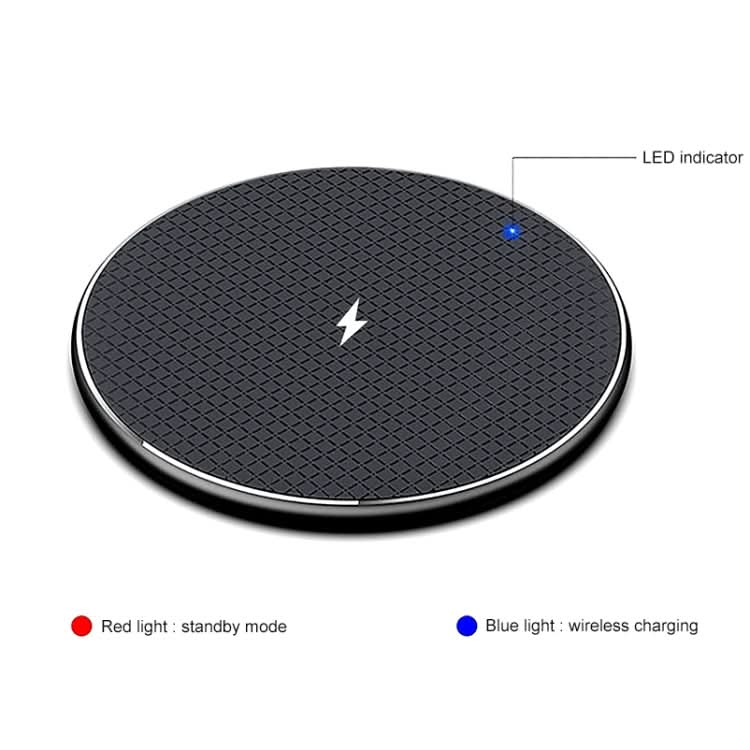 ZEQI W11 10W Smart Cooling Non-slip Aluminum Alloy Wireless Charger