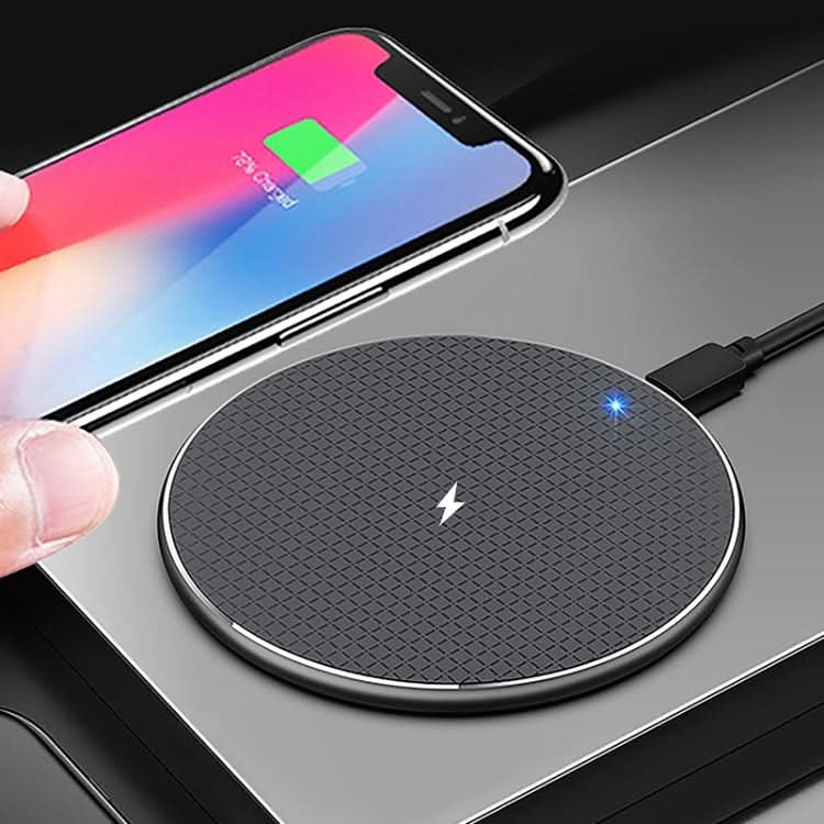 ZEQI W11 10W Smart Cooling Non-slip Aluminum Alloy Wireless Charger