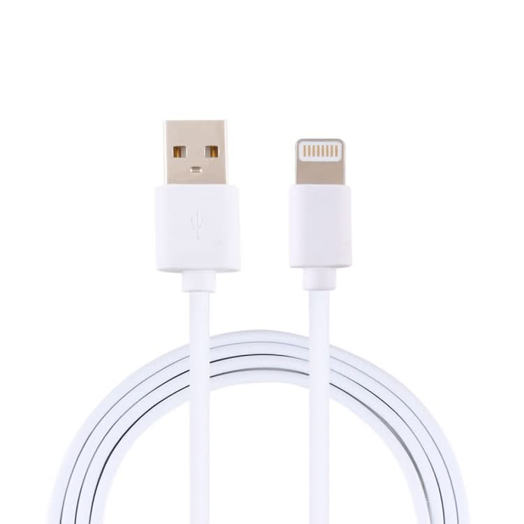 2A USB Male to 8 Pin Male Interface Injection Plastic Charge Cable, Length: 1.5m