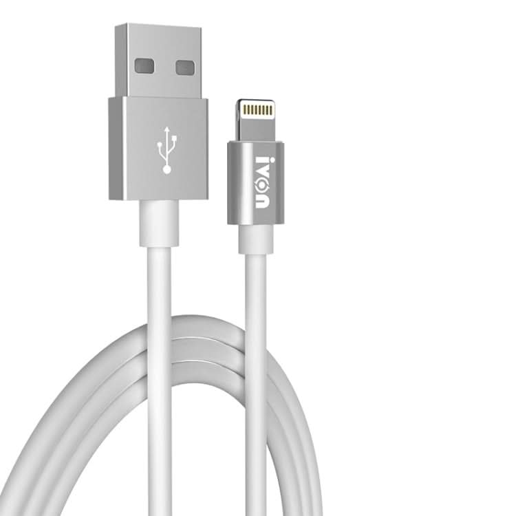 IVON CA73 2.4A 8 Pin Fast Charging Data Cable, Length: 2m